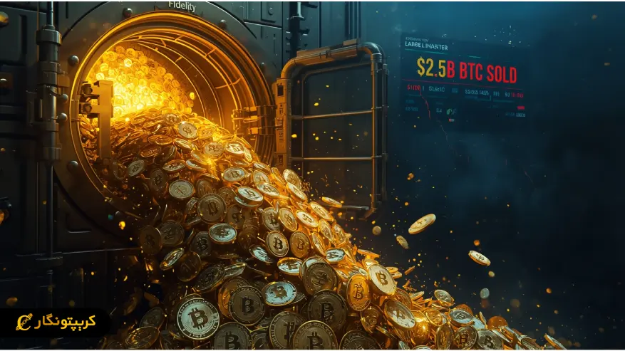 فروش گسترده بیت کوین توسط فیدلیتی و شوک ۲.۵ میلیارد دلاری به بازار
