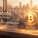 واکنش بیت کوین به گزارش اشتغال آمریکا ژانویه ۲۰۲۶ چه بود؟