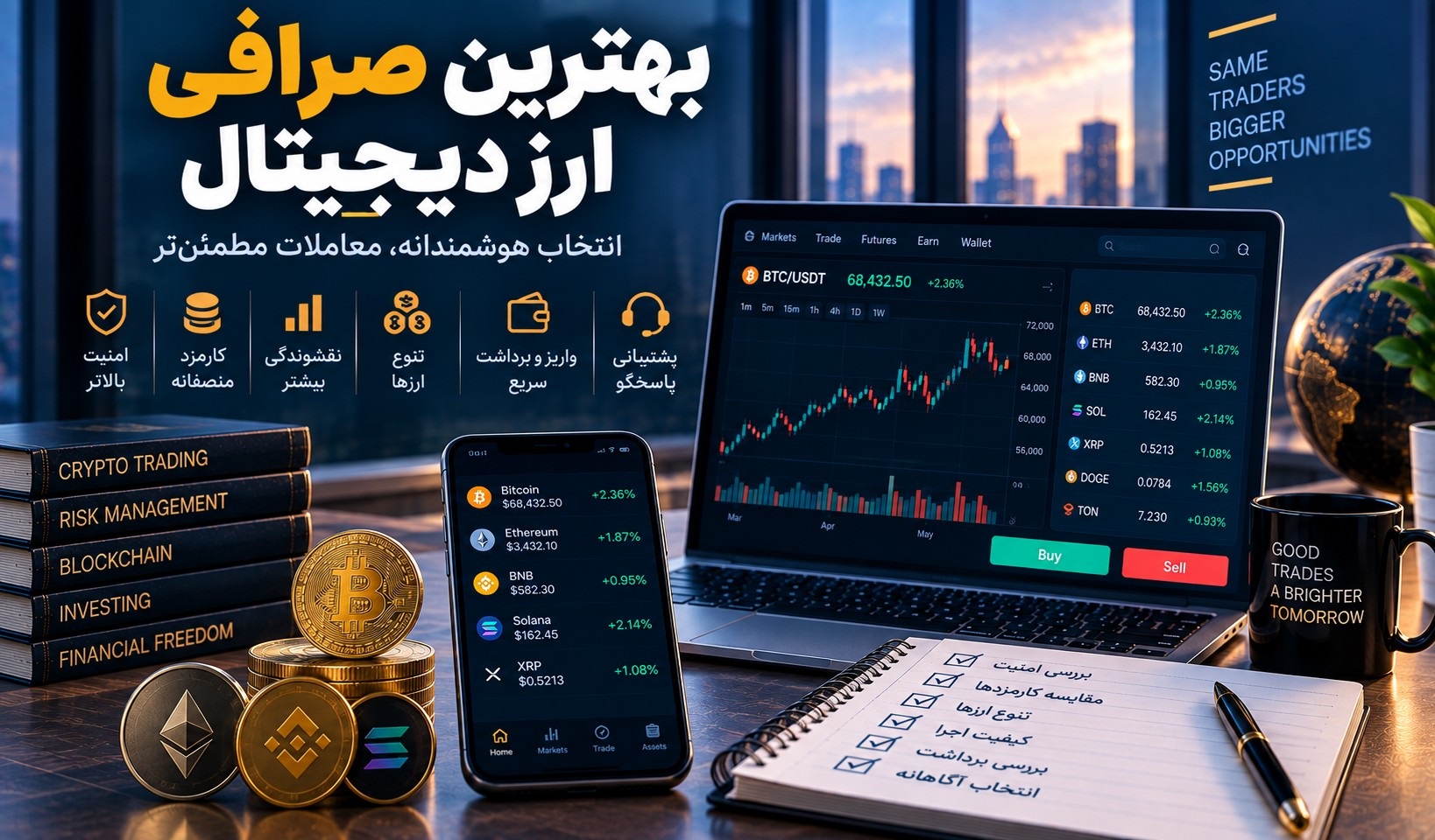 بهترین صرافی ارز دیجیتال را چطور بر اساس امنیت و هزینه انتخاب کنیم؟